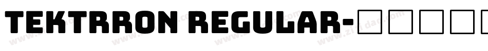 Tektrron Regular字体转换